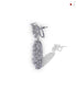 SILVER ALL WHITE PARTY DANGLERS
